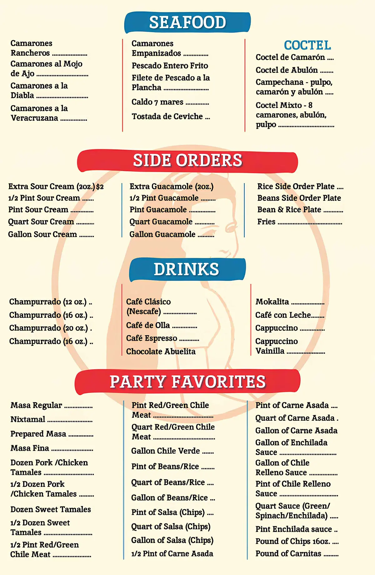 Diana's Mexican Food Menu — Page 3